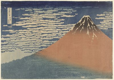 Monte Fuji in tempo sereno (noto anche come Fuji rosso) da Katsushika Hokusai
