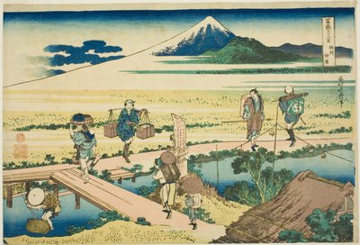 Nakahara nella provincia di Sagami, dalla serie "Trentasei vedute del Monte Fuji" da Katsushika Hokusai