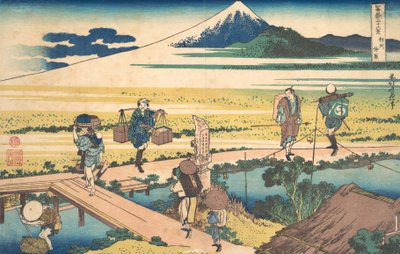 Nakahara nella provincia di Sagami Soshu Nakahara, dalla serie Trentasei vedute di M..., ca. 1830-32 da Katsushika Hokusai