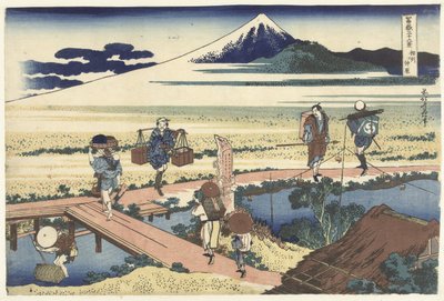 Nakahara nella provincia di Sagami da Katsushika Hokusai