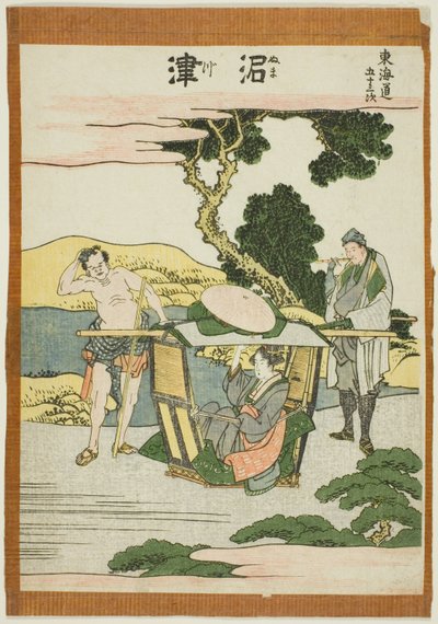 Numatsu, dalla serie "Le cinquantatré stazioni del Tokaido" da Katsushika Hokusai