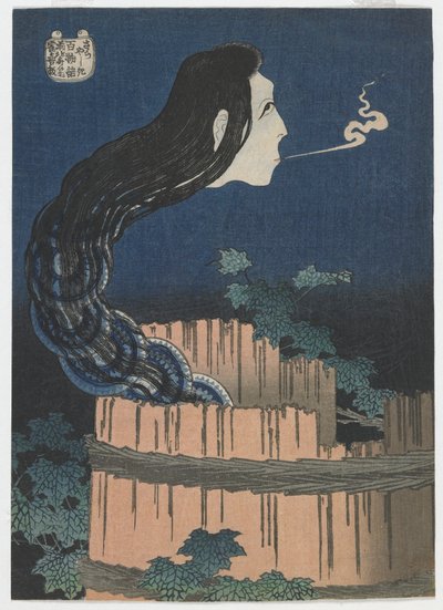 Cento racconti di fantasmi: Sarayashiki, periodo Edo, 1831-32 da Katsushika Hokusai