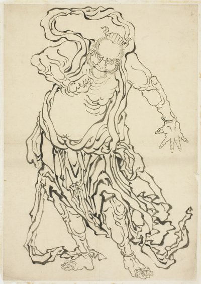 Uno dei Nio (Un Guardiano) da Katsushika Hokusai