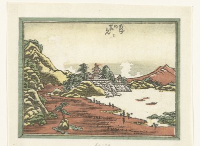 Schiarita dopo una tempesta ad Awazu da Katsushika Hokusai