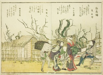 Giardino di prugne, dal vol. 1 del libro illustrato "Belle vedute della capitale orientale a colpo d