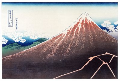 Sanka Haku dalle 36 vedute del Monte Fuji, pub. c.1890 da Katsushika Hokusai