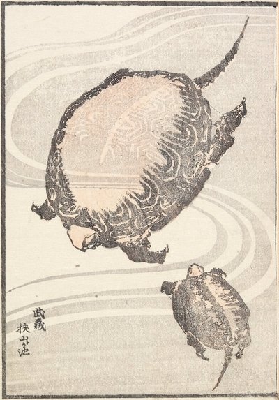 Lo stagno Sayama-ga-ike nella provincia di Musashi da Katsushika Hokusai