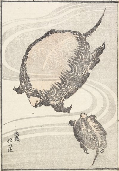Stagno Sayama-ga-ike nella provincia di Musashi, 1817 da Katsushika Hokusai