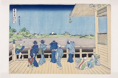 Sala Sazai del Tempio dei Cinquecento Arhat da Katsushika Hokusai