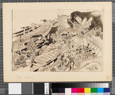 Scene della guerra tra Giappone e Corea, fine XVIII-prima metà XIX secolo da Katsushika Hokusai