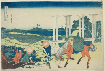 Senju nella provincia di Musashi, dalla serie "Trentasei vedute del Monte Fuji" da Katsushika Hokusai