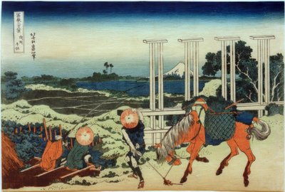 Senju nella provincia di Musashi da Katsushika Hokusai