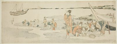 Raccolta di frutti di mare da Katsushika Hokusai