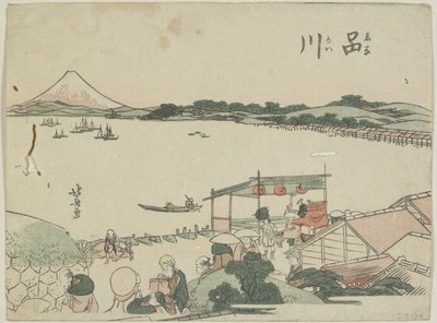 Shinagawa, 1799-1802 da Katsushika Hokusai