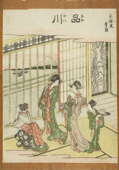 Shinagawa, dalla serie Cinquantatré stazioni del Tokaido da Katsushika Hokusai