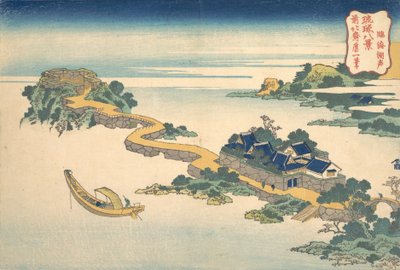 Suono del lago a Rinkai Rinkai kosei, dalla serie Otto vedute di Ryukyu ..., ca. 1832 da Katsushika Hokusai