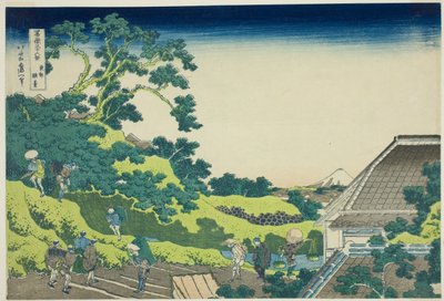 Surugadai a Edo, dalla serie "Trentasei vedute del Monte Fuji" da Katsushika Hokusai