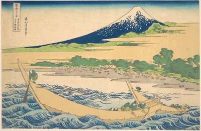 La baia di Tago vicino a Ejiri sulla Tōkaidō (Tōkaidō Ejiri Tago no ura ryaku zu), dalla serie “Le trentasei vedute del Monte Fuji” (Fugaku sanjūrokkei) da Katsushika Hokusai