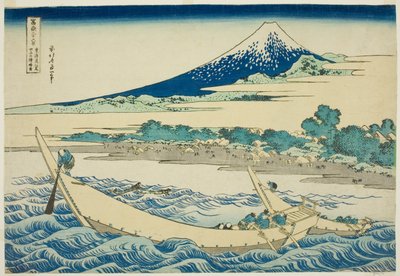 Baia di Tago vicino a Ejiri sulla Tokaido, dalla serie "Trentasei vedute del Monte Fuji" da Katsushika Hokusai