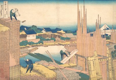 Tatekawa a Honjo, dalla serie Trentasei vedute del Monte Fuji da Katsushika Hokusai