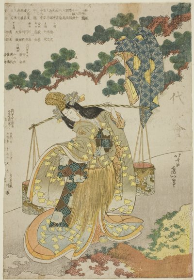 La fanciulla della salamoia da Katsushika Hokusai