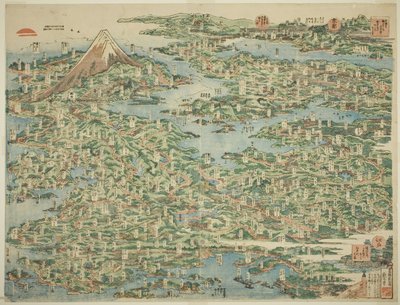 I Luoghi Famosi del Tokaido in Una Vista (Tokaido meisho ichiran) da Katsushika Hokusai