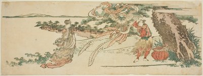 La veste di piume (Hagoromo) da Katsushika Hokusai