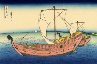 La rotta marittima di Kazusa, c.1830 da Katsushika Hokusai