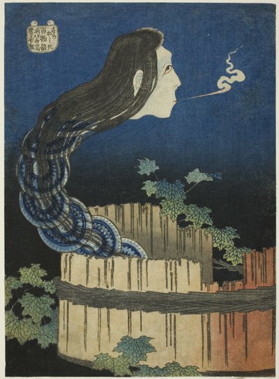 La Dimora dei Piatti (Sara yashiki), dalla serie "Cento Racconti di Fantasmi (Hyaku monogatari)" da Katsushika Hokusai