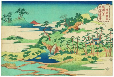La Fontana Sacra a Castle Peak da Katsushika Hokusai
