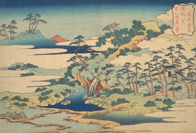 La sorgente sacra a Jogaku Jogaku reisen, dalla serie Otto vedute delle isole Ryukyu, 1832 da Katsushika Hokusai