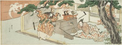 Il fabbro Munechika e il dio di Inari da Katsushika Hokusai
