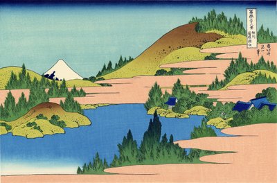 Il lago di Hakone nella provincia di Segami, c.1830 da Katsushika Hokusai