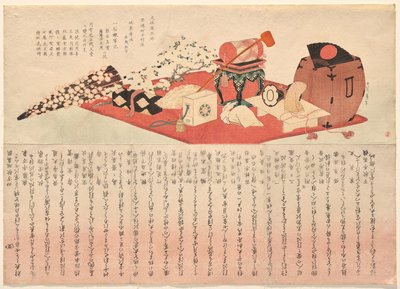 Scenografia per due spettacoli teatrali con Bandō Mitsugorō III da Katsushika Hokusai