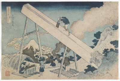 Trentasei vedute del Monte Fuji: Nelle montagne della provincia di Totomi, periodo Edo, c.1831 da Katsushika Hokusai