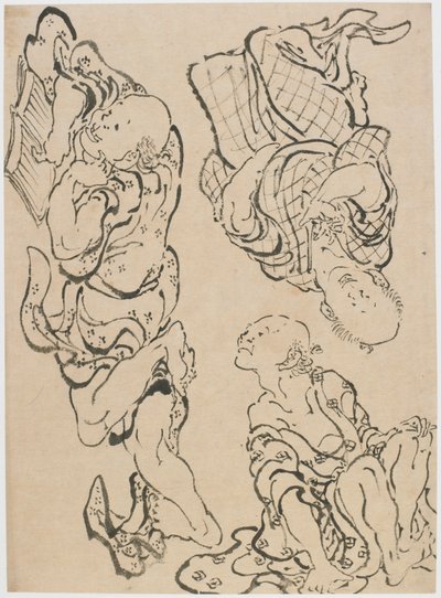 Tre figure da Katsushika Hokusai