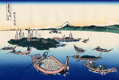 Isola di Tsukada nella provincia di Musashi, c.1830 (stampa su legno) da Katsushika Hokusai