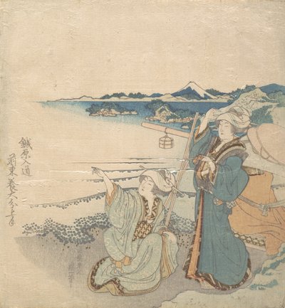 Due Giovani Donne sulla Riva, Una Indica da Katsushika Hokusai