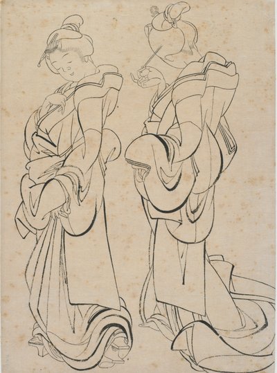 Due donne da Katsushika Hokusai