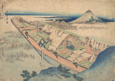 Ushibori nella provincia di Hitachi (Joshu Ushibori), dalla serie Trentasei vedute di... da Katsushika Hokusai