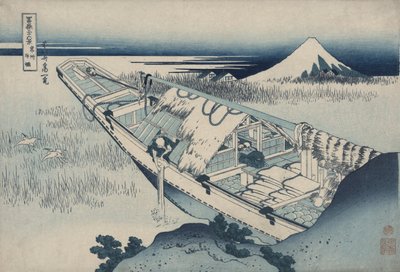 Ushibori nella Provincia di Hitachi, dalla serie Trentasei Vedute del Monte Fuji da Katsushika Hokusai