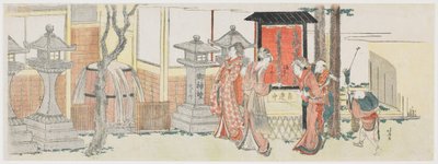I visitatori del Santuario di Inari a Ōji da Katsushika Hokusai