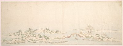 Paesaggio invernale da Katsushika Hokusai