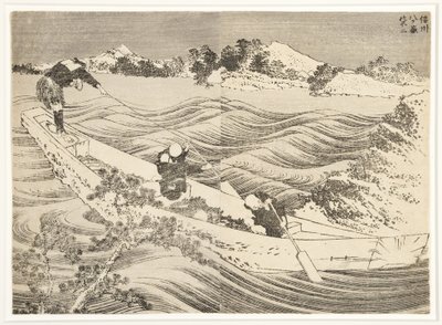 Yatsugatake nella provincia di Shinano, 1834-35 da Katsushika Hokusai