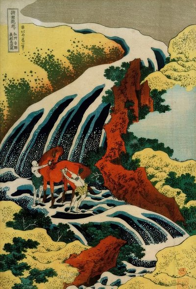 Cascata di Yoshino da Katsushika Hokusai