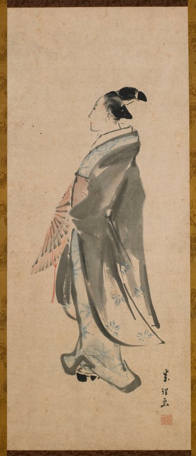 Giovane uomo, periodo Edo da Katsushika Hokusai