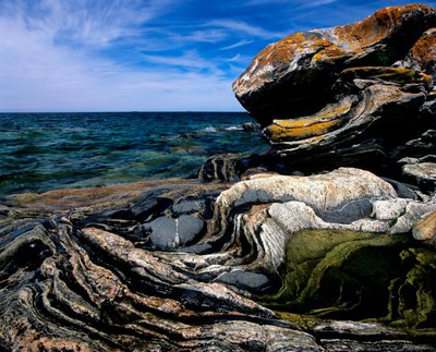 Canada, Ontario, Georgian Bay, formazioni rocciose costiere da Alec Hunter