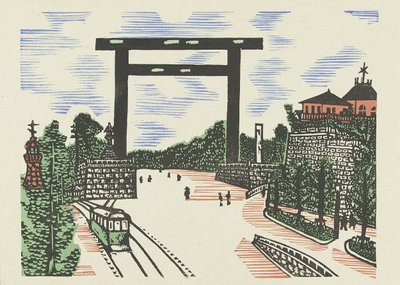 Torii di Kudan da Kawakami Sumio