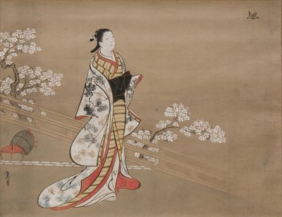Parodia di Murasaki, da Lavender Wakamurasaki, capitolo 5 del Racconto di Genji da Kawamata Tsuneyuki