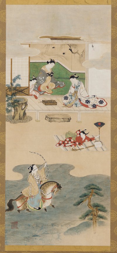 Parodia del racconto di Nasu no Yoichi da Kawamata Tsuneyuki